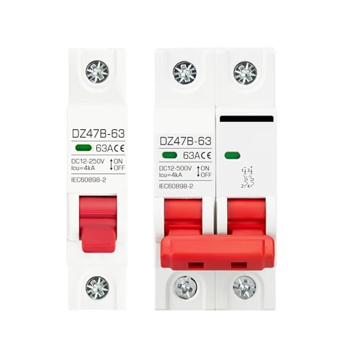 DC12V 24V 48V 36V DC MCB Battery Car Protector Circuit Breaker DZ47 DC Positive And Negative Pole Rotection Switch Isolator(2P,25A) von PABVRPYT