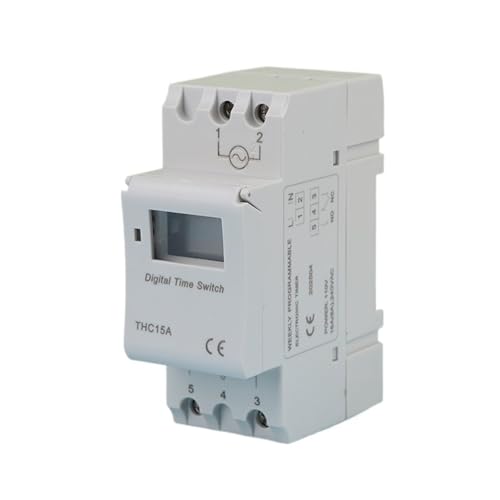Digitale Zeitschaltuhr Relais Programmierbar Elektronisch Wochenzeitschiene 110V 8A 10A 16A DIN-Schiene THC15A Digitale Zeitschaltuhr Relais Programmierbar Elektronisch Wochenzeitschiene 110V 8A 10A 16A DIN-Schiene THC15A von PABVRPYT