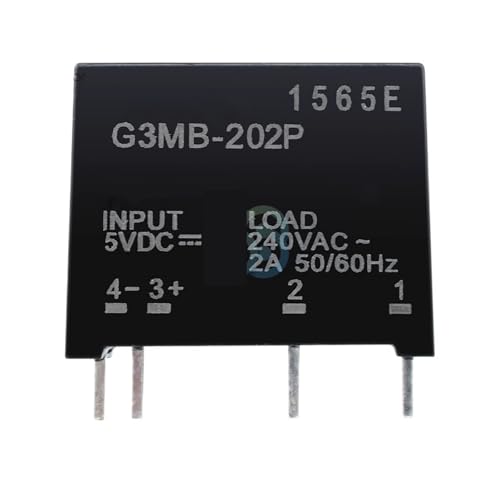 Elektronisches Halbleiterrelais G3MB-202P DC-AC PCB SSR In 5V/12V/24VDC Out 240V AC 2A(5V) von PABVRPYT
