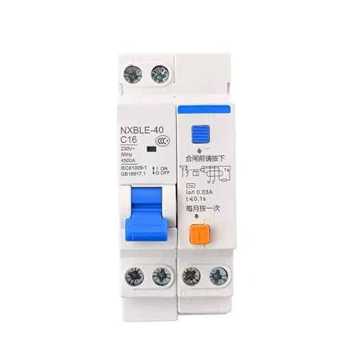 Fehlerstromschutzschalter NXB-40 NXBLE-40 1P+N DPN DPNL 10A 16A 20A 25A 32A ersetzt DZ267 DZ267LE (NXBLE-40 1P N(RCBO), 20A) von PABVRPYT