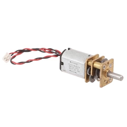 PABVRPYT Getriebemotor aus Metall, Micro N20 mit langsamer Geschwindigkeit, DC 3 V-12 V, 60 U/min, 2 Stück von PABVRPYT