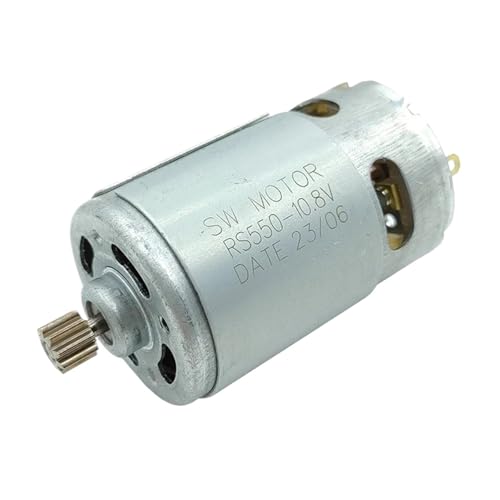 PABVRPYT Motor RS-550 0/9/11/12 Zähne, DC, 10,8 V, 12 V, 14,4 V, 16,8 V, 18 V, 21 V, 25 V, hohes Drehmoment, für elektrische Handbohrmaschine, Gartenwerkzeug (9,16,8 V) von PABVRPYT