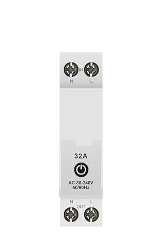 Smart Circuit Breaker Timer 1P + N 63A Power Energie kWh Spannung Strom Meter Protector Stimme Fernbedienung Schalter(VA Protect,6A) von PABVRPYT