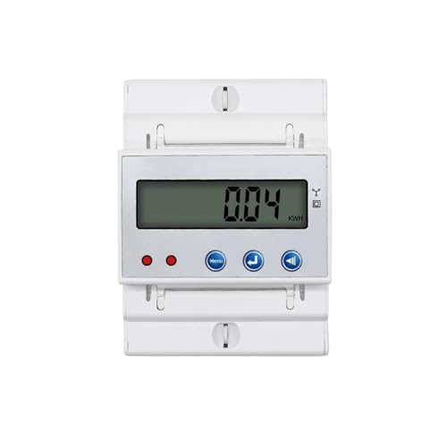 Stromzähler kWh VA HZ RS485 4P Dreiphasig DIN-Schiene 4 Drähte Elektronisch Watt Stromverbrauch LCD Energiezähler von PABVRPYT