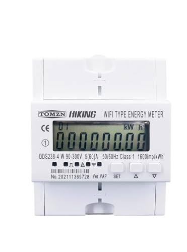TUYA 60A Intelligenter Energiezähler Einphasen-Stromzähler Überwachung Timer mit Spannungsstromschutz RS485 von PABVRPYT