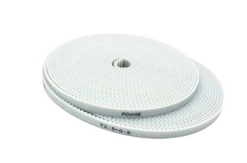 Trapez T2.5 Offener Synchronzahnriemen Breite 4 mm 6 mm 10 mm 15 mm Polyurethan-Stahl PU T2.5 offene Riemenscheibe(2Meters,6mm) von PABVRPYT