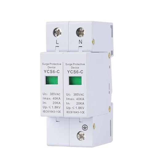 YCS6 Series AC 2P 385V House Surge Protector protection Protective Low-voltage Arrester Device(40-80kA red) von PABVRPYT