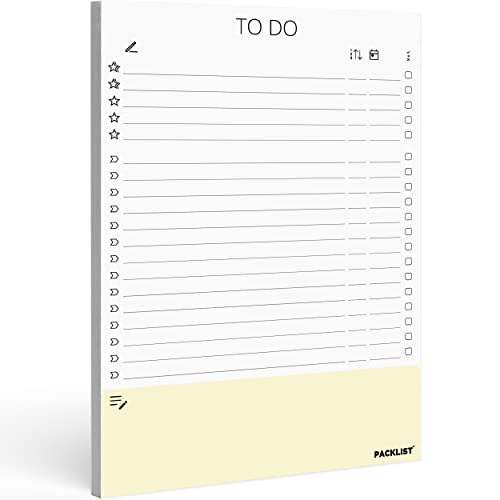 PACKLIST TO DO Liste Block A5 - Die Ultimative Aufgaben-Liste - Organisiere Deinen Alltag in 52 Seiten Plane Optimal, Bleibe Motiviert und Erreiche Mehr! Der DIN A5 Planer für Maximale Produktivität! von PACKLIST