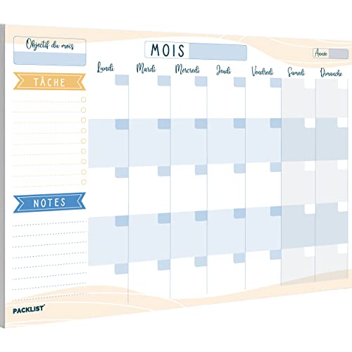 PACKLIST Planning Mensuel - Planificateur Hebdomadaire A4, Agenda Planner Mensuel - Monthly Planner, Agenda To Do List Bloc Note - Agenda Mensuel Francais - Planning Hebdomadaire Au Design Exclusif PACKLIST Planning Mensuel - Planificateur Hebdomadaire A4, Agenda Planner Mensuel - Monthly Planner, Agenda To Do List Bloc Note - Agenda Mensuel Francais - Planning Hebdomadaire Au Design Exclusif von PACKLIST