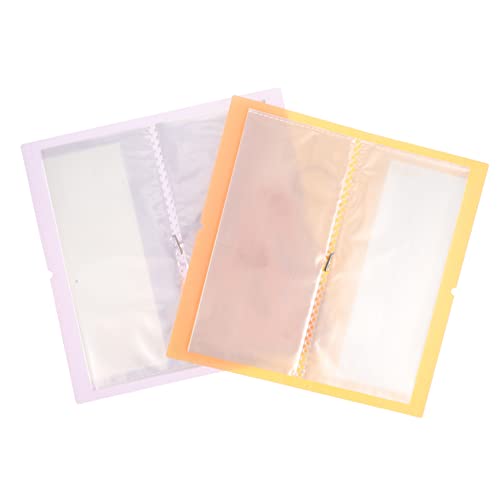 2Stücke Sticker Aufbewahrungsbuch Transparente Sammelmappe für Aufkleber Format für DIY Projekte und mit Strapazierfähiger Hülle von PACKOVE