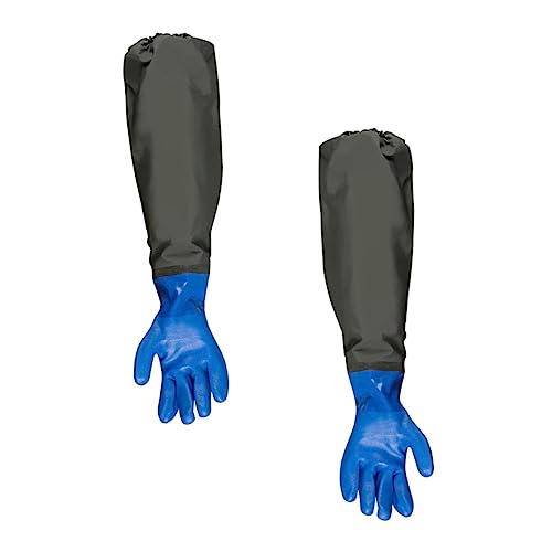 PACKOVE 1 Paar Lange Wasserdichte Aquarienhandschuhe mit Wärmendem Innenfutter Schutz für Hände Pflege von Fischen und Beim Geschirrspülen Robust und Chemikalienbeständig von PACKOVE