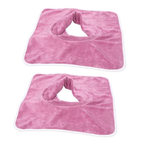 PACKOVE 2Stücke Massagebett Kopfbedeckung mit Gesichtsöffnung Wiederverwendbare Abdeckung für Beauty Salon Langlebig für Spa und von PACKOVE