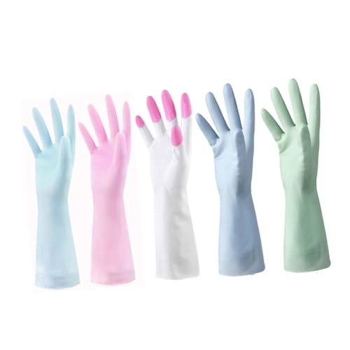 PACKOVE 3 Paare Dünne Spülhandschuhe aus Robustem Gummi und Geruchsfrei mit Elastischem Komfort und Rutschfester Oberfläche Vielseitig für Küche Haushalt Gartenarbeit S von PACKOVE