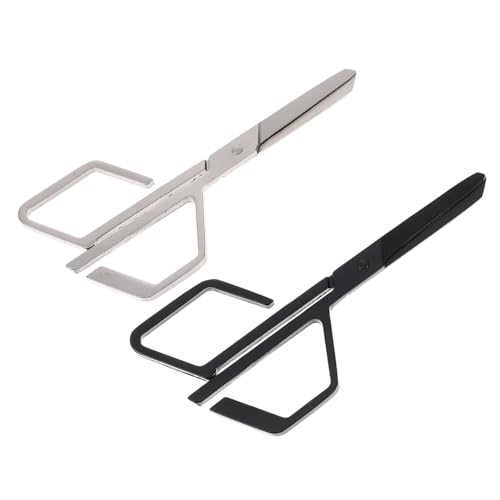 PACKOVE 3 Sätze Nasenhaarschneider Aus Teiliges Trimmer Für Nasen Und Augenbrauenhaare Präzise Scheren Für Männer Und Langlebig Und Einfach Zu Verwenden Schwarz Und Silber 2 Stücke * 3 von PACKOVE