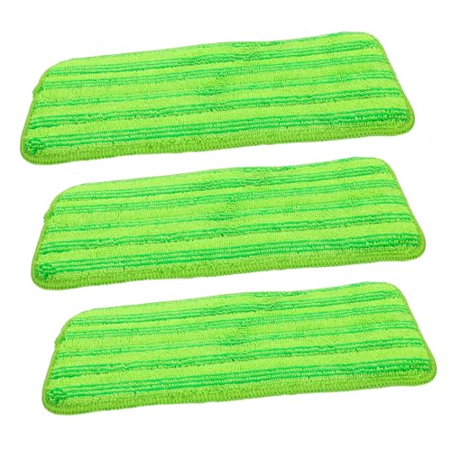 PACKOVE 3 Stück Mikrofaser Ersatzpads Waschbare Mop Pads für Verschiedene Böden für Fliesen und Schnelle Trocknung Praktische Installation Wiederverwendbar von PACKOVE