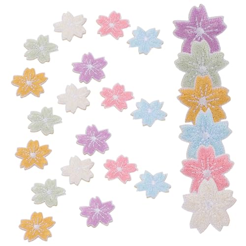 PACKOVE 48 Stück 6-teiliges selbstklebendes Kirschblüten Stickapplikationen bestickte Stoffaufnäher in dekorativen Blumenstoff Stickern für Handbücher, Denim, Canvas und DIY-Reparaturen PACKOVE 48 Stück 6-teiliges selbstklebendes Kirschblüten Stickapplikationen bestickte Stoffaufnäher in dekorativen Blumenstoff Stickern für Handbücher, Denim, Canvas und DIY-Reparaturen von PACKOVE