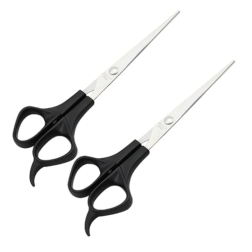 PACKOVE 5 Stück Professionelle Haarschneidescheren Teiliges Rostfreier Stahl für Friseure und Heimgebrauch zum Schneiden von Schwarz von PACKOVE