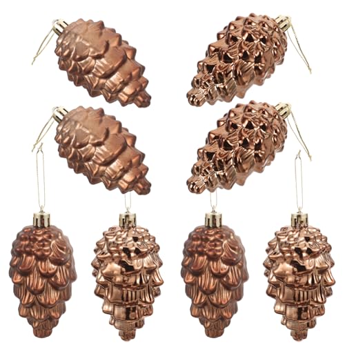 PACKOVE 8st Tannenzapfen Weihnachtsschmuck Christbaumschmuck Zum Aufhängen Herbst Tannenzapfen Hängend Weihnachtsbaum-hängekugeln Christmas Tree Pine Cones Rustikale Mini Plastik Glas von PACKOVE