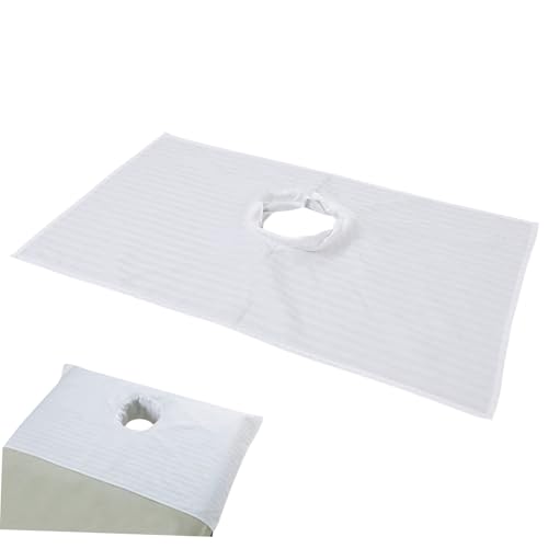 PACKOVE Ergonomischer Massagehandtuch spannbezug mit Gesichtsausschnitt Atmungsaktiv und Langlebig für Spa Salon und Massageliegen Geeignet Bequemes Gesichtsloch Design für Einfaches PACKOVE Ergonomischer Massagehandtuch spannbezug mit Gesichtsausschnitt Atmungsaktiv und Langlebig für Spa Salon und Massageliegen Geeignet Bequemes Gesichtsloch Design für Einfaches von PACKOVE