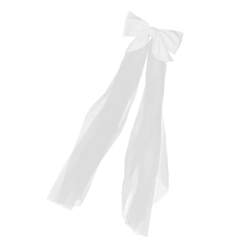 PACKOVE Hochzeits Haarschmuck mit Schleier und Schleife Braut Haarklammer für Großen Tag Elegantes Accessoire für Hochzeiten Brautfrisur Leicht und für Hochzeitsfeiern und Zeremonien PACKOVE Hochzeits Haarschmuck mit Schleier und Schleife Braut Haarklammer für Großen Tag Elegantes Accessoire für Hochzeiten Brautfrisur Leicht und für Hochzeitsfeiern und Zeremonien von PACKOVE