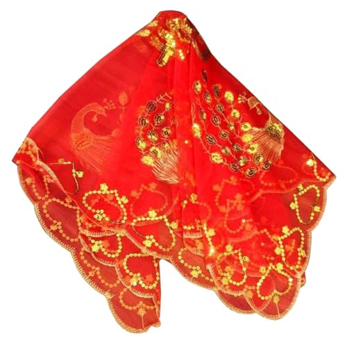 PACKOVE Hochzeits Schleier für Braut Klassisches Brautkopftuch mit Aufwendiger und Pailletten für Chinesische Hochzeitsfeiern PACKOVE Hochzeits Schleier für Braut Klassisches Brautkopftuch mit Aufwendiger und Pailletten für Chinesische Hochzeitsfeiern von PACKOVE