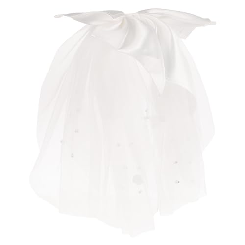 PACKOVE Hochzeits Schleier mit Schleife Kurzer Brautschleier für Junggesellinnenabschied Elegantes Haarschmuck für Bräute Tüllverarbeitung Perfektes Accessoire für Großen Tag PACKOVE Hochzeits Schleier mit Schleife Kurzer Brautschleier für Junggesellinnenabschied Elegantes Haarschmuck für Bräute Tüllverarbeitung Perfektes Accessoire für Großen Tag von PACKOVE