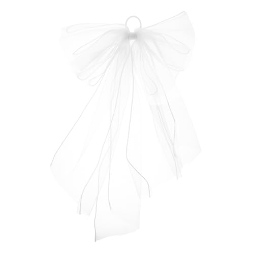 PACKOVE Hochzeits Tüll Schleier mit Schleifen Haarklammer Kurzer Brautschleier Weißem Tüll Handgefertigtes Accessoire für Hochzeiten Partys und Besondere Anlässe PACKOVE Hochzeits Tüll Schleier mit Schleifen Haarklammer Kurzer Brautschleier Weißem Tüll Handgefertigtes Accessoire für Hochzeiten Partys und Besondere Anlässe von PACKOVE