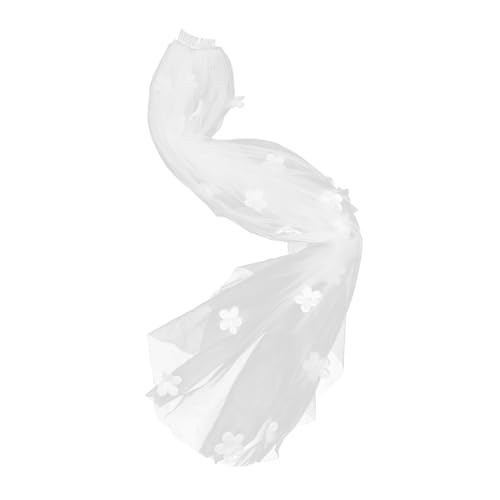 PACKOVE Kurzer Blütenweißer Schleier Tüll mit Perlen für Braut und Junggesellinnenabschied für Hochzeiten und Feierliche Anlässe PACKOVE Kurzer Blütenweißer Schleier Tüll mit Perlen für Braut und Junggesellinnenabschied für Hochzeiten und Feierliche Anlässe von PACKOVE