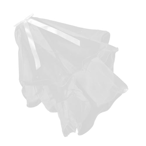 PACKOVE Kurzer Brautschleier mit Perlen und Schleife Lagig Reinem Weiß Elegantes Hochzeitsaccessoire für Braut Vielseitig und Leicht für Komfortablen Tragekomfort PACKOVE Kurzer Brautschleier mit Perlen und Schleife Lagig Reinem Weiß Elegantes Hochzeitsaccessoire für Braut Vielseitig und Leicht für Komfortablen Tragekomfort von PACKOVE