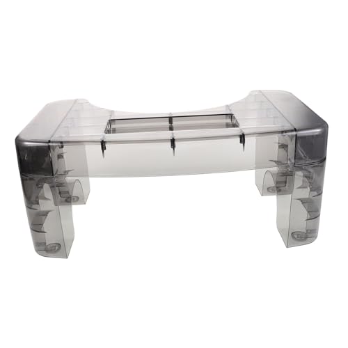 PACKOVE Toilettenhocker Kunststoff Transparent Leicht Erwachsene Poop Stool Ergonomischer Toilettenhilfe Für Bessere Hockhaltung Badezimmer Schrittstuhl von PACKOVE