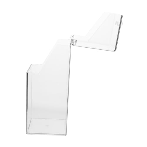 PACKOVE Transparente Aufbewahrungsbox mit Deckel Kompakter Maskenhalter für Tisch und Eingang Schützende Aufbewahrung Leicht Zugänglich und Tragbar Klarer Maskenorganizer von PACKOVE