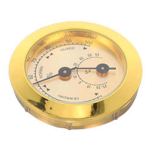 PACKOVE Zigarrenhygrometer Hydrometer-feuchtigkeitsmesser Zigarre Hygrometer Zigarrenschrank-hygrometer Zigarrenfeuchtigkeitsmesser Temperatur- Und Feuchtigkeitsmesser Metall Golden PACKOVE Zigarrenhygrometer Hydrometer-feuchtigkeitsmesser Zigarre Hygrometer Zigarrenschrank-hygrometer Zigarrenfeuchtigkeitsmesser Temperatur- Und Feuchtigkeitsmesser Metall Golden von PACKOVE