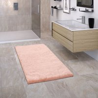 Badezimmerteppich Badematte Badteppich Rutschfest Flauschig Waschbar Einfarbig 80x150 cm, Pink - Paco Home Badezimmerteppich Badematte Badteppich Rutschfest Flauschig Waschbar Einfarbig 80x150 cm, Pink - Paco Home von PACO HOME