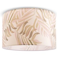 Deckenlampe Wohnzimmer Esstisch Deckenleuchte Hängelampe Schlafzimmer Palme Grün (Ø38cm), Deckenleuchte - Weiß - Paco Home von PACO HOME