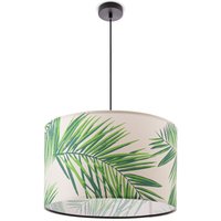 Paco Home - Pendelleuchte Esstisch Hängelampe Kinderzimmer Deko Wohnzimmer Palme Jungle Grün (Ø38cm), Pendelleuchte - Schwarz von PACO HOME