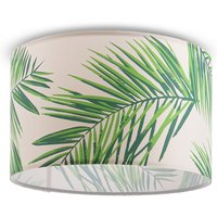 Deckenlampe Wohnzimmer Lampe Esstisch Pendelleuchte Blumen Palmen Deko E27 Design 4 (Ø45,5 cm), Deckenleuchte - Weiß - Paco Home von PACO HOME