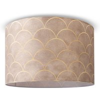 Deckenlampe Wohnzimmer Pendelleuchte Esstisch Lampenschirm Stoff Modern Abstrakt Design 8 (Ø45,5 cm), Deckenleuchte - Weiß - Paco Home von PACO HOME