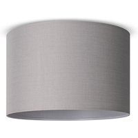 Deckenleuchte Wohnzimmer Pendelleuchte Esstisch Esszimmerlampe E27 Uni Stoff Deckenleuchte - Weiß, Grau (Ø45.5 cm) - Paco Home von PACO HOME