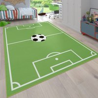 Kinder-Teppich, Spiel-Teppich Für Kinderzimmer Mit Fußball-Motiv, In Grün 200x290 cm - Paco Home Kinder-Teppich, Spiel-Teppich Für Kinderzimmer Mit Fußball-Motiv, In Grün 200x290 cm - Paco Home von PACO HOME