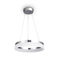 Led Pendellampe Deko Wohnzimmer Lampe Esstisch Pendelleuchte Büro Zeitlos Modern Typ 1, Chrome - Weiß - Paco Home von PACO HOME