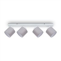 Paco Home - led Pendellampe Wandlampe Deckenlampe Wohnzimmer Esszimmer Schlafzimmer Uni E14 Grau - Weiß, Wandleuchte 4xE14 Paco Home - led Pendellampe Wandlampe Deckenlampe Wohnzimmer Esszimmer Schlafzimmer Uni E14 Grau - Weiß, Wandleuchte 4xE14 von PACO HOME