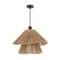 Led Pendelleuchte Esszimmer Pendellampe Wohnzimmer Küche Papier Boho Style E27 Schwarz, Typ 5 - Paco Home von PACO HOME