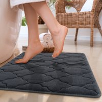 Paco Home Badematte "Corby 251, Memory-Schaum Effekt" Höhe 13 mm rutschhemmend beschichtet fußbodenheizungsgeeignet Badteppich, Uni Farben, Ornamente, Hoch-Tief Effekt Paco Home Badematte "Corby 251, Memory-Schaum Effekt" Höhe 13 mm rutschhemmend beschichtet fußbodenheizungsgeeignet Badteppich, Uni Farben, Ornamente, Hoch-Tief Effekt von PACO HOME