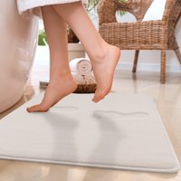 Paco Home Badematte "Corby 255, Memory-Schaum Effekt" Höhe 13 mm rutschhemmend beschichtet fußbodenheizungsgeeignet Badteppich, Uni Farben von PACO HOME