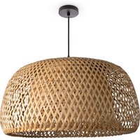 Paco Home - Deckenlampe Bambus Hängeleuchte Boho Wohnzimmer Korblampe Hängend Vintage E27 Natur (Ø45 cm), Pendelleuchte - Typ 2 von PACO HOME