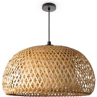 Paco Home - Deckenlampe Bambus Hängeleuchte Boho Wohnzimmer Korblampe Hängend Vintage E27 Natur (Ø38 cm), Pendelleuchte - Typ 2 von PACO HOME