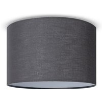 Paco Home Deckenleuchte Wohnzimmer Pendelleuchte Esstisch Esszimmerlampe E27 Uni Stoff Deckenleuchte - Schwarz, Schwarz (Ø45.5 cm) von PACO HOME
