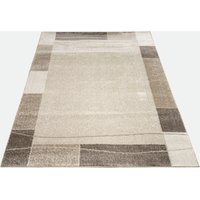 Paco Home - Designer Teppich Wohnzimmer Teppich Modern Bordüre in Braun Beige Preishammer 240x340 cm von PACO HOME