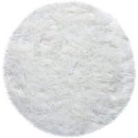 Paco Home Fellteppich "Playa 960" rund 64 mm Höhe Kunstfell, Flokati-Optik, Hochflor, weich und flauschig, Uni-Farben von PACO HOME
