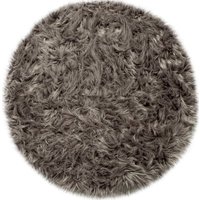 Paco Home Fellteppich "Playa 960" rund 64 mm Höhe Kunstfell, Flokati-Optik, Hochflor, weich und flauschig, Uni-Farben von PACO HOME